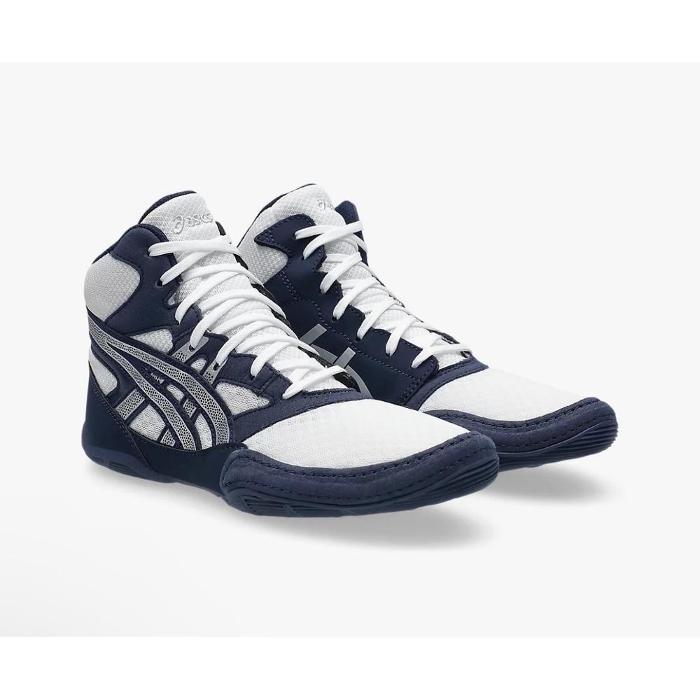 Asics Snapdown Wrestling Shoes Kids 2 Midnight Pure Silver Athletic Sneaker